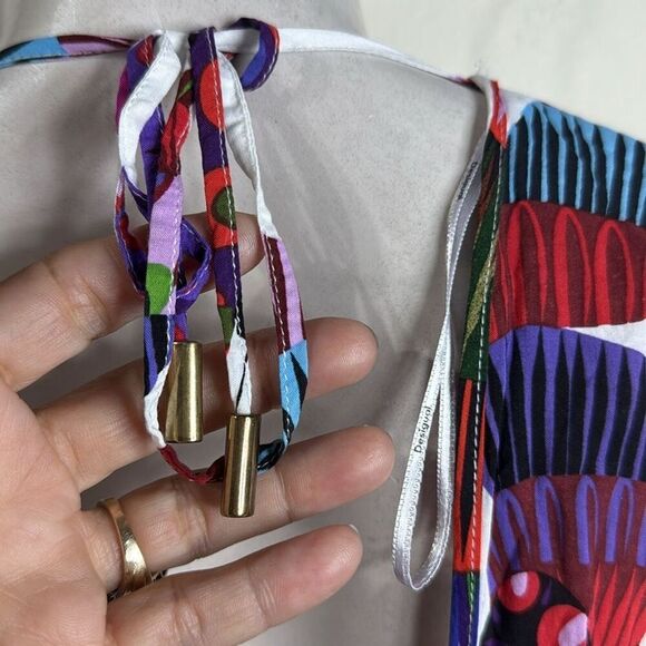 (A5) Desigual. Very fluid and fresh short tunic made of LenzingEcovero. - Picture 9 of 13